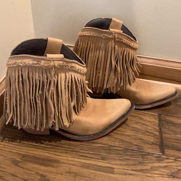 Liberty Black fringe booties - Picture 3 of 4